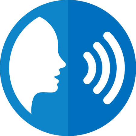 speech icon in circle . Vector illustration Icons Set which can easily modify or editのイラスト素材