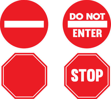 do not enter royalty free stock illustrations and vectors stocklib