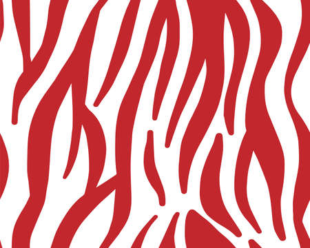 pattern texture tiger zebra white red stripe repeated. vector illustration, zebra stripes patternのイラスト素材