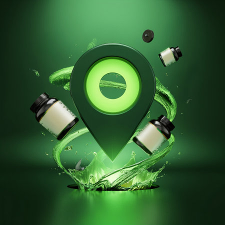 A macro photograph of blue and green ink dropped into water creating a dynamic and colorful abstract pattern of swirling clouds suitable for a creative backgroundの素材