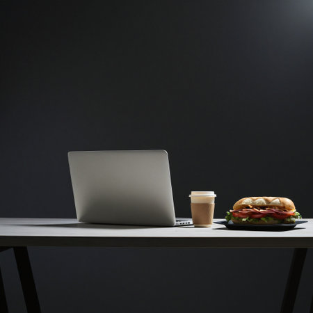 A close up of a drop of yellow ink falling into water with ripples and a reflection on a white background creating a clean abstract effectの素材