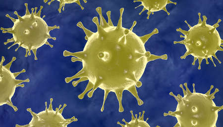 3d illustration corona virus Spreads in Asia