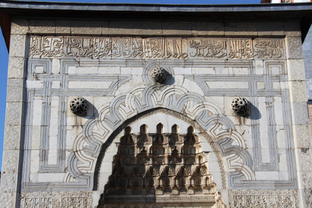 The Gate of Karatay Madrasa in Konyaのeditorial素材