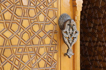 Detail of a wooden door