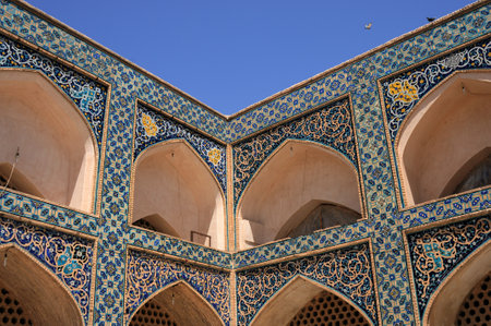 The Jameh mosque of Isfahan in Iranのeditorial素材