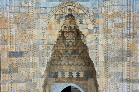 Sultanhani Caravanserai is located in Sultanhani district of Aksaray. Caravanserai was built in Anatolian Seljuk period. Aksaray, Turkey.のeditorial素材