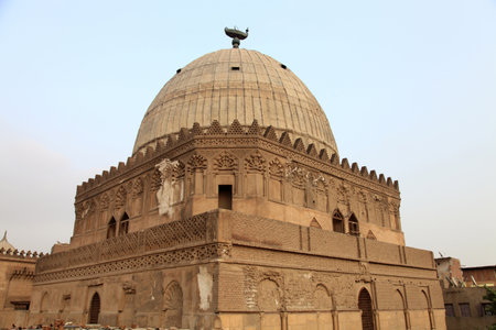 Tomb of Imam Shafii in Cairo. The tomb was built in 1176 during the Ayyubid period.