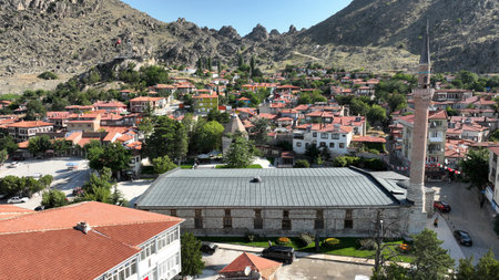 Sivrihisar Ulu Mosque was built in the 13th century during the Anatolian Seljuk period. A photo of...