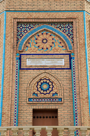 The Tomb of Prophet Noah is located next to the Old Fortress. The brick and tile decorations of the tomb are noteworthy. Nakhchivan, Azerbaijan.のeditorial素材
