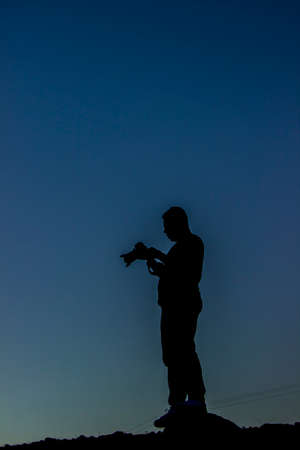 Silhouette photographerの写真素材
