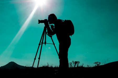 Silhouette photographerの写真素材