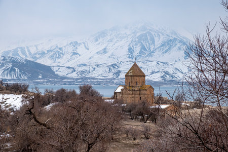 Svaneti, Georgia. Church of St. John the Baptist.の写真素材