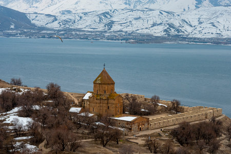 Panoramic view of Mtskheta, Georgia.の写真素材