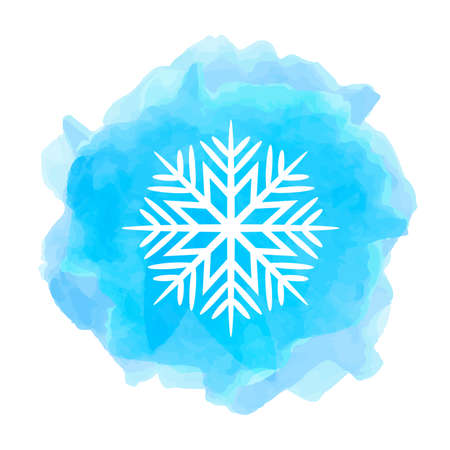 A snowflake icon isolated on white backgroundのイラスト素材