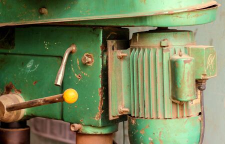 Industrial metal heavy machine with selective focus.Copy space for text.の写真素材