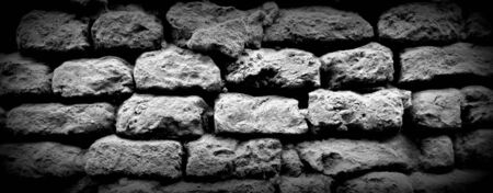 Black And White Bricks Pattern For Texture Background .Brick Pattern Wall Use For Graphic Design .の写真素材