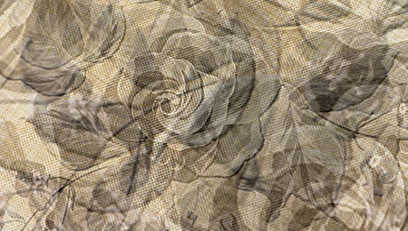 Red color circle shape pattern on gray white abstract texture background.の写真素材