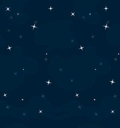 Space vector cartoon space background with starsのイラスト素材