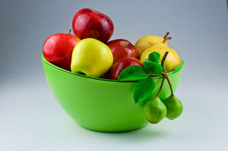 bowl of fruitの写真素材