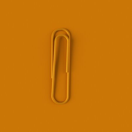 Orange Clip. 3d rendering.の写真素材
