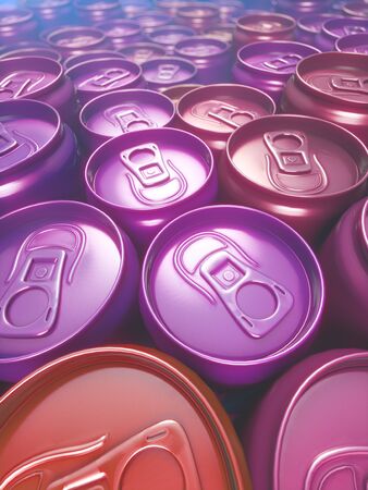 Abstract computer generated colored car paint can pattern 3d rendering