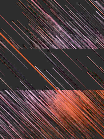 Digital diagonal orange lines abstract background. 3d renderingの写真素材