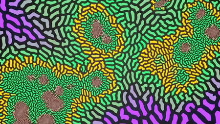 Abstract colored background of geometric pattern. 3d rendering