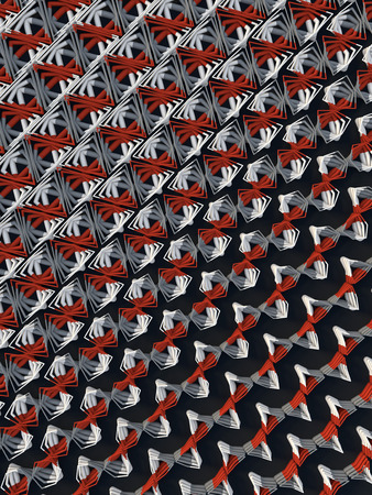 Modern background with cool line shapes pattern 3d rendering
