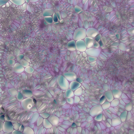 Abstract geometrical science concept. Organic voronoi colored pattern. 3d rendering