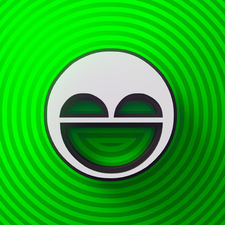 Abstract colored cartoon face background. Colorful sign pattern. 3d rendering. Digital illustrationの写真素材