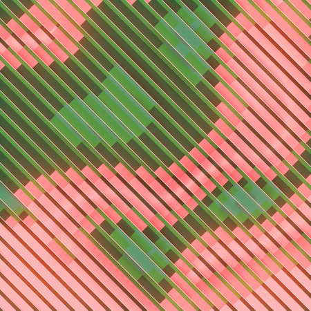Trendy pattern of colored stripes along diagonal lines abstract background. Artistic digital...
