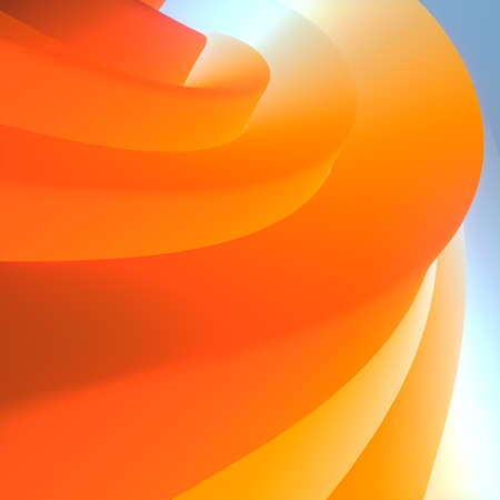 3d rendering digital illustration of fluid shapes with rainbow gradient. Modern design template for cover design. Minimal creative style. Abstract art backgroundの写真素材