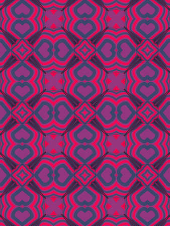 Kaleidoscopic pattern of geometric shapes covered with multicolored texture. Flat cover effect for...