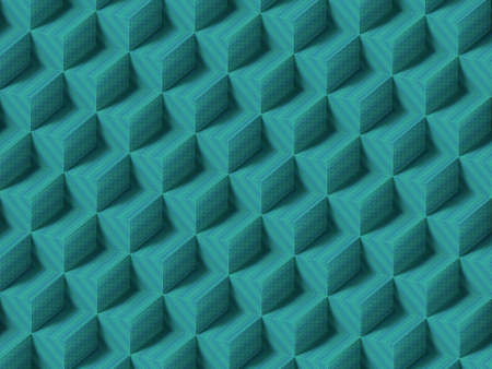 Modern business template for concept design. Rectangles with green colored texture. Abstract geometric shape. creative concept. Minimal art style. 3d rendering digital illustrationの写真素材