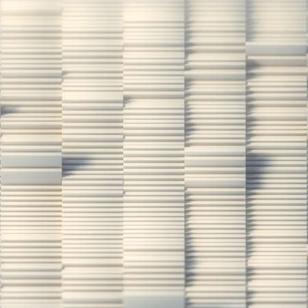 Rectangular slide-out white folders. Modern design template. Abstract 3d rendering background....