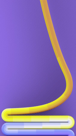 Abstract flow of multi-colored lines with a fashionable stepped gradient. Modern background design. Futuristic patterns. line art. 3d rendering digital illustrationの写真素材