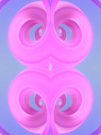 Psychedelic pattern from a group of curved shapes in neon color. Art decoration element background....