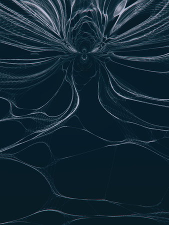 Abstract organic pattern. 3d rendering digital illustration for decorative design. modern style....