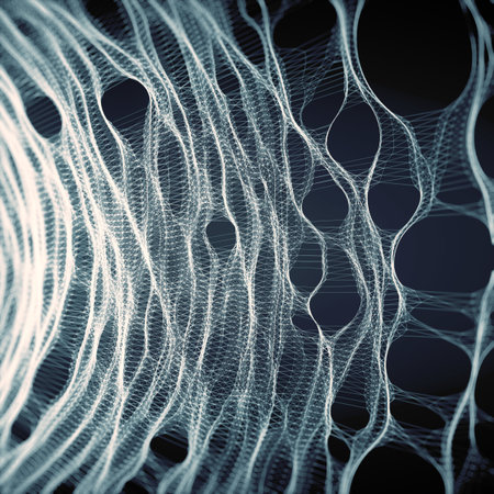 Smooth organic web. Modern background design. 3d rendering digital illustrationの写真素材