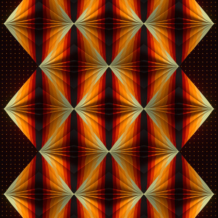 Stacks of colorful sheets. Geometric abstract art background. 3d rendering digital illustration