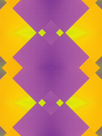 Symmetrical composition with trendy gradient. creative background. Abstract modern art design. 3d rendering digital illustrationの写真素材