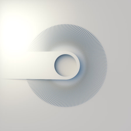 Abstract geometric 3d rendering digital illustration in white color. Modern concept background