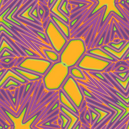 Stylized digital illustration of a multicolored abstract pattern. 3d rendering