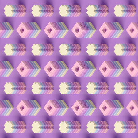 Composition in the form of a series of vertical structures with geometric alternation of...