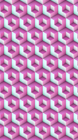 Abstract architectural relief of modular cubes. Minimalism. 3d rendering digital illustration