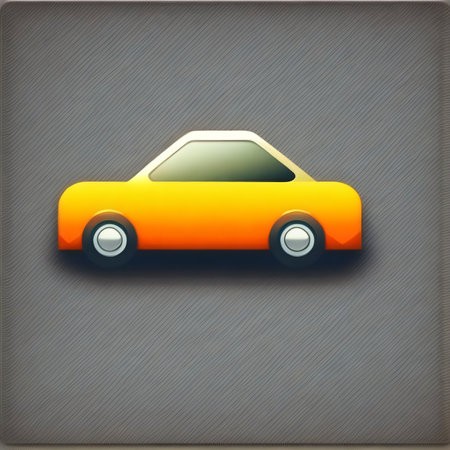 Car icon on the gray background. Vector illustration. Eps 10.の写真素材