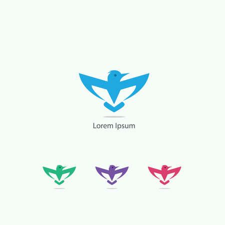 Hawk vector design icon, bird symbol.のイラスト素材