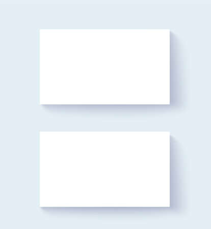 Business card mockup vector design. White paper 2 logo and business card concepts mock up.のイラスト素材
