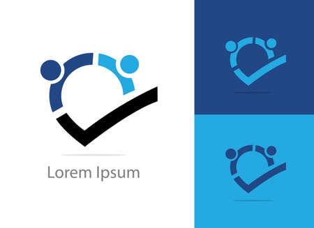 Recruitment agency vector illustration, magnifying glass icon.のイラスト素材