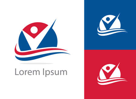 Recruitment agency vector illustration, magnifying glass icon.のイラスト素材